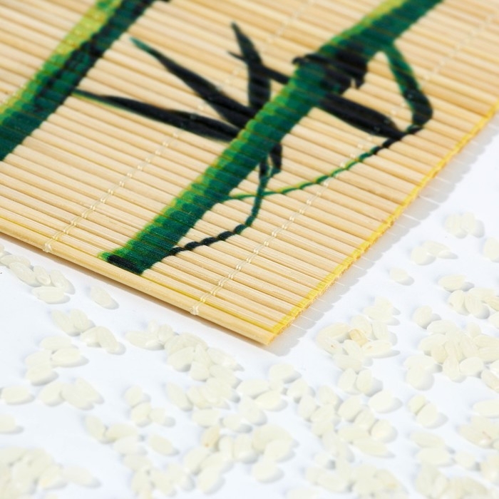 Циновка Макису для приготовления суши и роллов/коврик бамбуковый &laquo;Бамбук&raquo;, 22 х 24 см