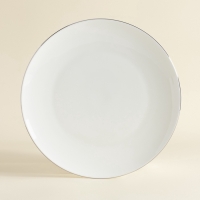 Тарелки SL Home &laquo;Каскарон&raquo;, d=27 см, набор 2 шт, костяной фарфор, белые