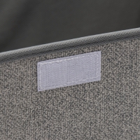 Короб стеллажный для хранения с крышкой &laquo;Ронда&raquo;, 38&times;24&times;24 см, цвет серый