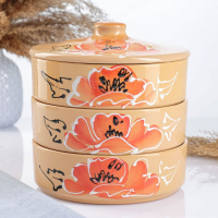 Набор для холодца "Подарочный" 3х0,75л, мак бежжевый