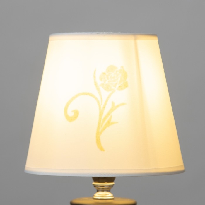 Абажур "Роза" белый Е14 15х15х13 см