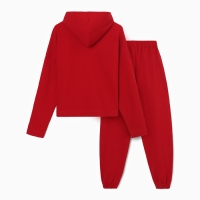 Костюм женский (толстовка и брюки) MIST Punk с вышивкой, р. 40-42, красный Костюм женский (толстовка и брюки) MIST Punk с вышивкой, р. 40-42, красный