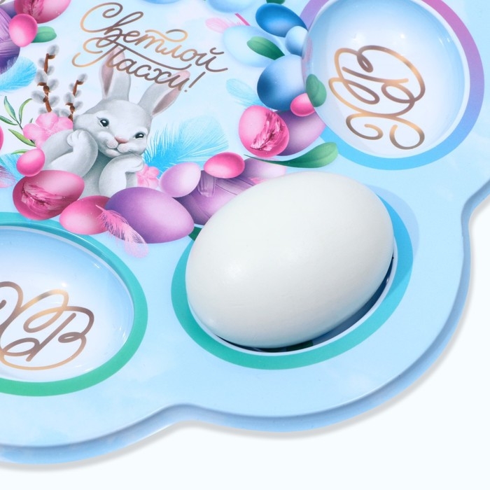 Пасхальная подставка на 6 яиц &laquo;Светлой Пасхи!&raquo;, 21,5 х 19.9 см.