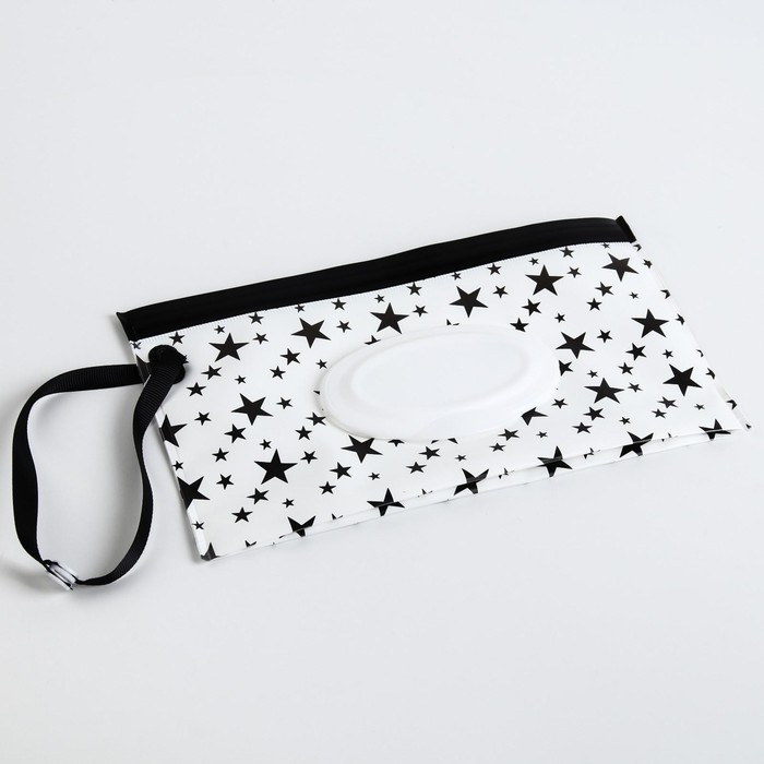 Контейнер для салфеток с петелькой &laquo;Звезды на белом&raquo;, цвет МИКС