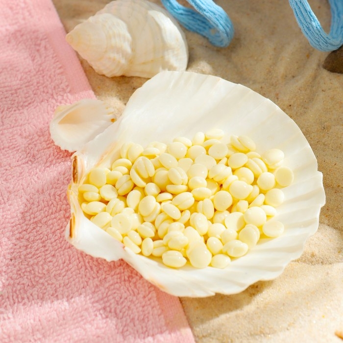 Воск для депиляции пленочный Молоко, 100 грамм Воск для депиляции пленочный Молоко, 100 грамм