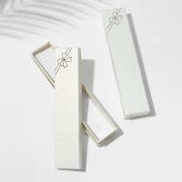 Коробочка подарочная под браслет/цепочку/часы &laquo;Бантик&raquo;, 21&times;4, цвет молочный