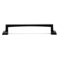 Ручка-скоба CAPPIO RSC038, цинк, м/о 128 мм, цвет черный