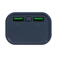 Внешний аккумулятор CRR-28, 10000 мАч, 2USB, 3А, дисплей, быстрая зарядка, серый Внешний аккумулятор CRR-28, 10000 мАч, 2USB, 3А, дисплей, быстрая зарядка, серый