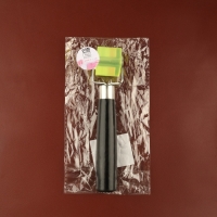 Роллер для клеевых работ с кожей, 17 &times; 2,9 см, дерево/силикон