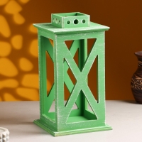 Кашпо деревянное "Фонарь. Прованс" 17х17х31 см Зелёный Кашпо деревянное "Фонарь. Прованс" 17х17х31 см Зелёный