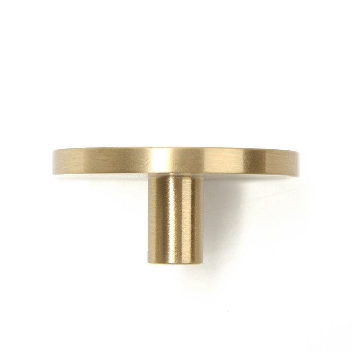 Ручка-кнопка CAPPIO, d=44 мм, h=20 мм., латунь, цвет золото Ручка-кнопка CAPPIO, d=44 мм, h=20 мм., латунь, цвет золото