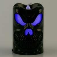 Хэллоуин. Свеча светодиодная «Привидение», цвет МИКС Хэллоуин. Свеча светодиодная «Привидение», цвет МИКС