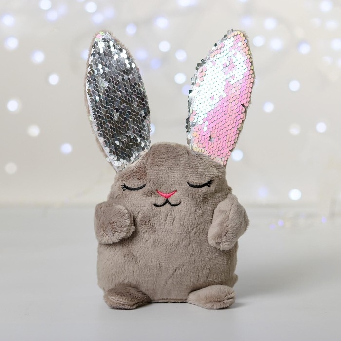 Мягкая игрушка «Зайка Мила», с пайетками, 16х8х17 см Мягкая игрушка «Зайка Мила», с пайетками, 16х8х17 см