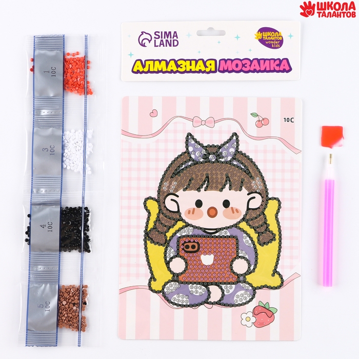 Алмазная вышивка &laquo;Цуи&raquo;, 13,7 &times; 18,3 см, картон, с частичным заполнением