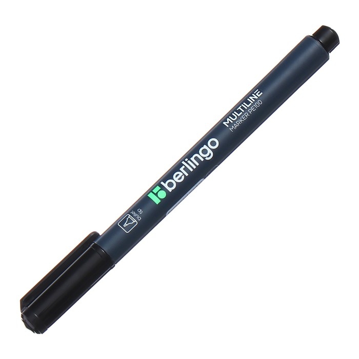Маркер перманентный 1.0 мм Berlingo чёрный Маркер перманентный 1.0 мм Berlingo чёрный