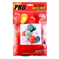 Шар латексный 12" &laquo;Шарики учителю&raquo;, шелкография, 1-сторонний, набор 25 шт., МИКС