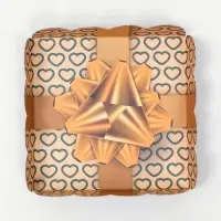 Коробка для печенья, &laquo;Золотой бант&raquo;, 12&times;12&times;3 см