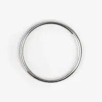 Кольцо литое TEIRA, для сумки, d=35/40 мм, набор 2 шт., 3.1 г, s=2.5 мм, цвет серебряный