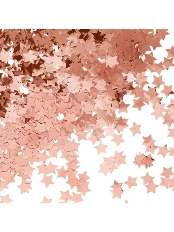 Конфетти &laquo;Звезда&raquo; розовое золото, металлик, 1.5 см, 50 г