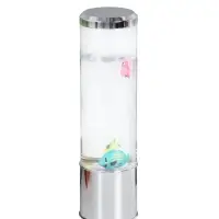 Светильник "Аквариум с рыбками" LED RGB 4,5Вт USB серебро 8,7х8,7х27 см