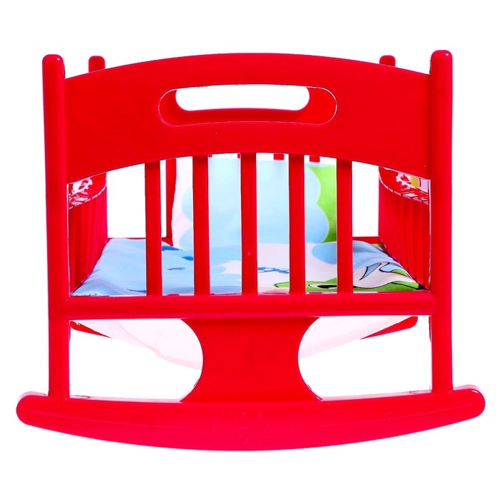 Кроватка для кукол с постелькой, МИКС