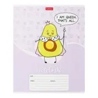 Тетрадь 12 листов в линейку &laquo;Веселые Авокадо&raquo;, обложка мелованный картон, блок офсет, МИКС