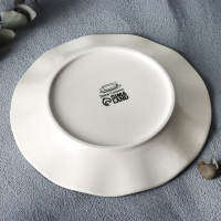 Тарелка керамическая &laquo;Фьюжен&raquo;, 21.5 см, цвет белый