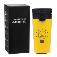 Термокружка, 380 мл, Style "Не угасай", сохраняет тепло 8 ч, с ситечком