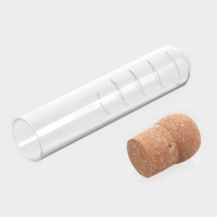 Сито для заваривания стеклянное с пробковой крышкой "Эко", 3х15 см