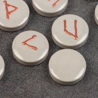 Набор "Скандинавские руны", керамика, 24 руны Набор "Скандинавские руны", керамика, 24 руны