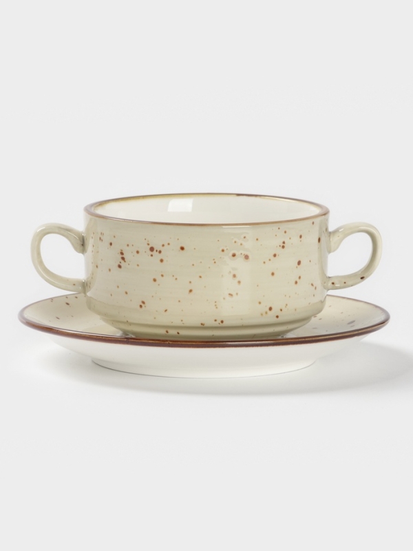 Супница с блюдцем Magistro "Mediterana" 14,8х10,3х5,8 см