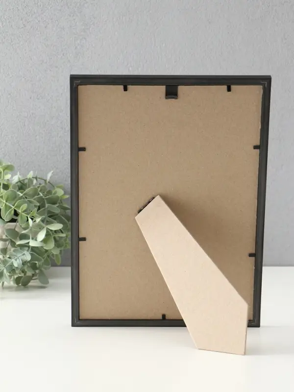 Фоторамка "Формат" 21х30 см,  с подножкой, набор 3 шт, (пластиковый экран), чёрный