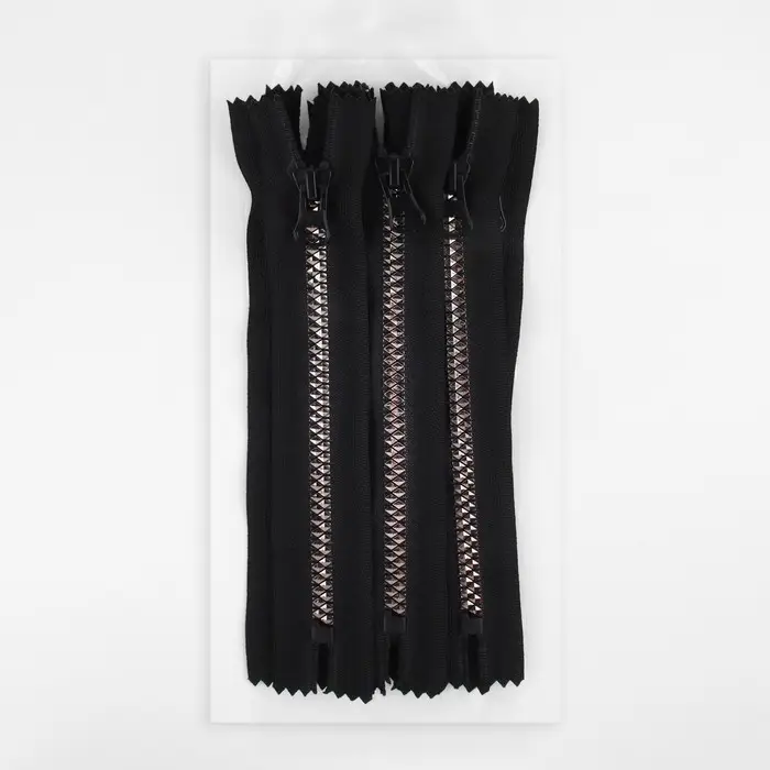 Молния &laquo;Трактор&raquo;, №8, неразъёмная, замок автомат, 18 см, чёрная