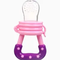 Ниблер для прикорма, с силиконовой сеточкой "Доченька", цвет розовый