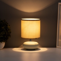 Настольная лампа "Ассенса" Е14 40вт фисташковый 13х13х22 см