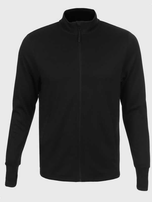 Лонгслив мужской Resport, на молнии, р. 48, цвет чёрный, базовый, с длинным рукавом