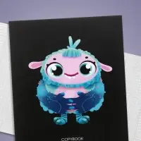 Тетрадь 48 листов в клетку, Calligrata &laquo;Инопланетные друзья&raquo;, обложка мелованный картон, МИКС