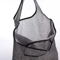 Сумка хозяйственная без застёжки, складная, цвет чёрный