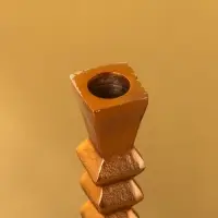 Подсвечник "Спираль" алюминий 14х14х38 см