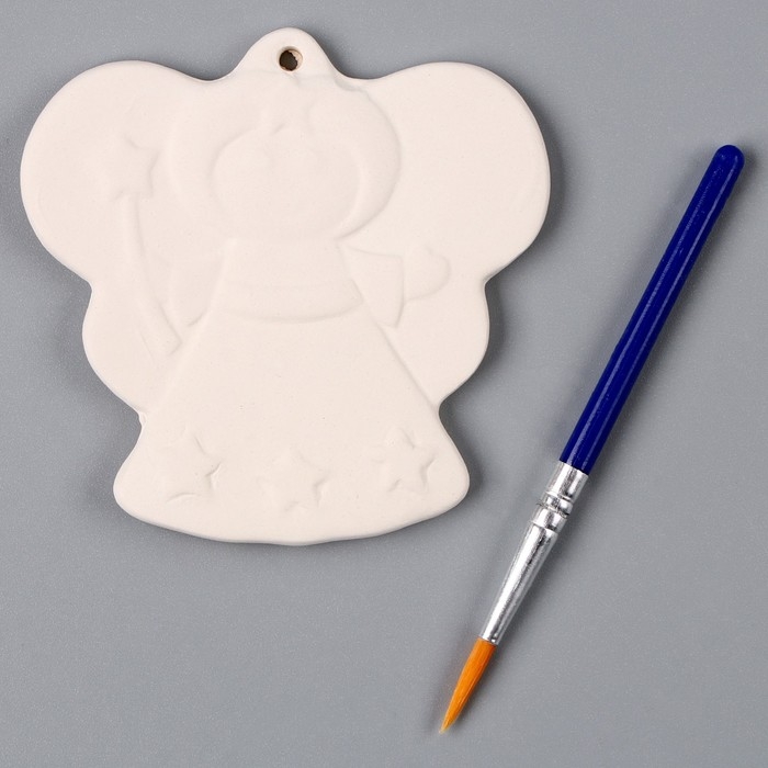 Новый год! Ёлочное украшение под раскраску «Ангелочек», с подвесом Новый год! Ёлочное украшение под раскраску «Ангелочек», с подвесом