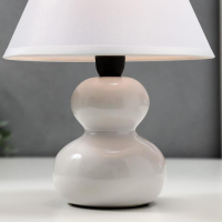 Лампа настольная 16401/1WT E14 40Вт белый 17х17х24 см