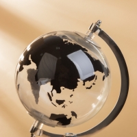 Глобус сувенирный «Темная ночь», 15×17.5×31 см, стекло, дерево Глобус сувенирный «Темная ночь», 15×17.5×31 см, стекло, дерево