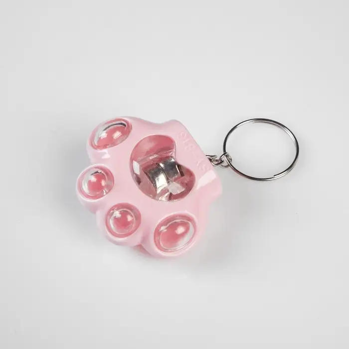 Фонарь-брелок детский "Лапка", 1 режим, 3 LR41, 3.5 х 4 см , микс