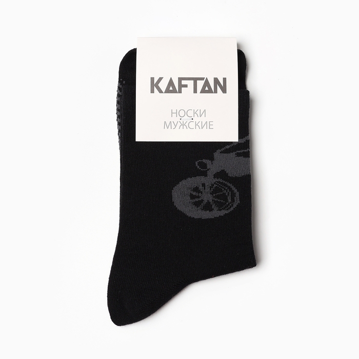 Носки мужские Носки мужские "Крутой мужик" р-р 41-44 (27-29 см), цвет чёрный