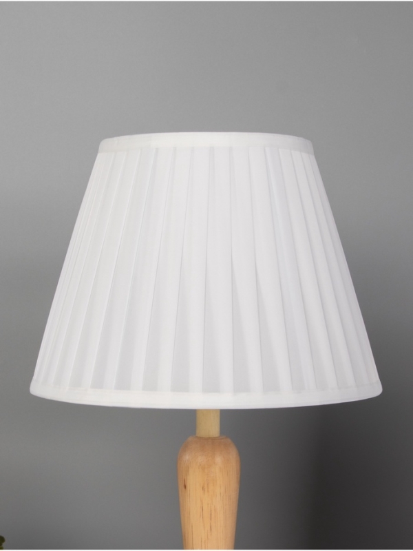 Лампа настольная BayerLux ЭКО "Анна" 1х40Вт Е27 белый/коричневый 30х30х47см