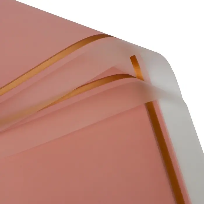 Плёнка для цветов, розовый, матовый, 57&times;57 см