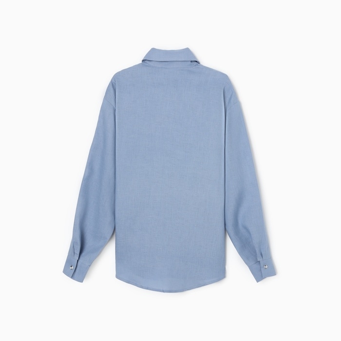 Блузка женская MINAKU: Casual Collection цвет голубой, размер 50 Блузка женская MINAKU: Casual Collection цвет голубой, размер 50