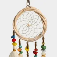 Брелок "Ловец снов" 17 см, цв. белый