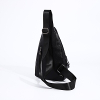 Сумка-слинг мужская, искусственная кожа, цвет чёрный Сумка-слинг мужская, искусственная кожа, цвет чёрный