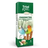 Лакомство "Triol" для мелких и средних попугаев с кунжутом, 3 шт, 80г
